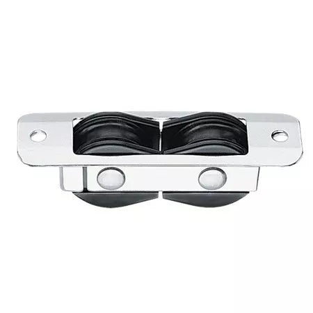 Bullet double à encastrer 29 mm plat inox