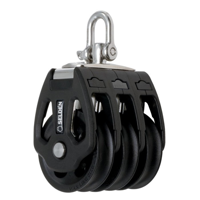 Poulie triple à émerillon