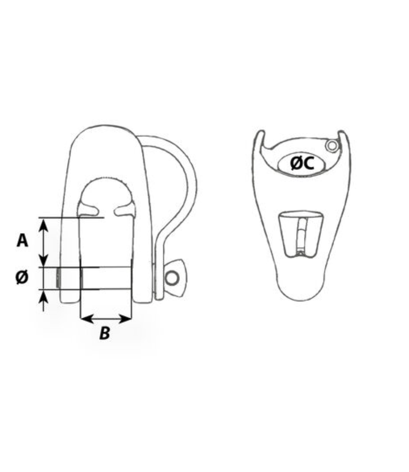 Wichard poulie MXEvo axe imperdable 10mm 11605