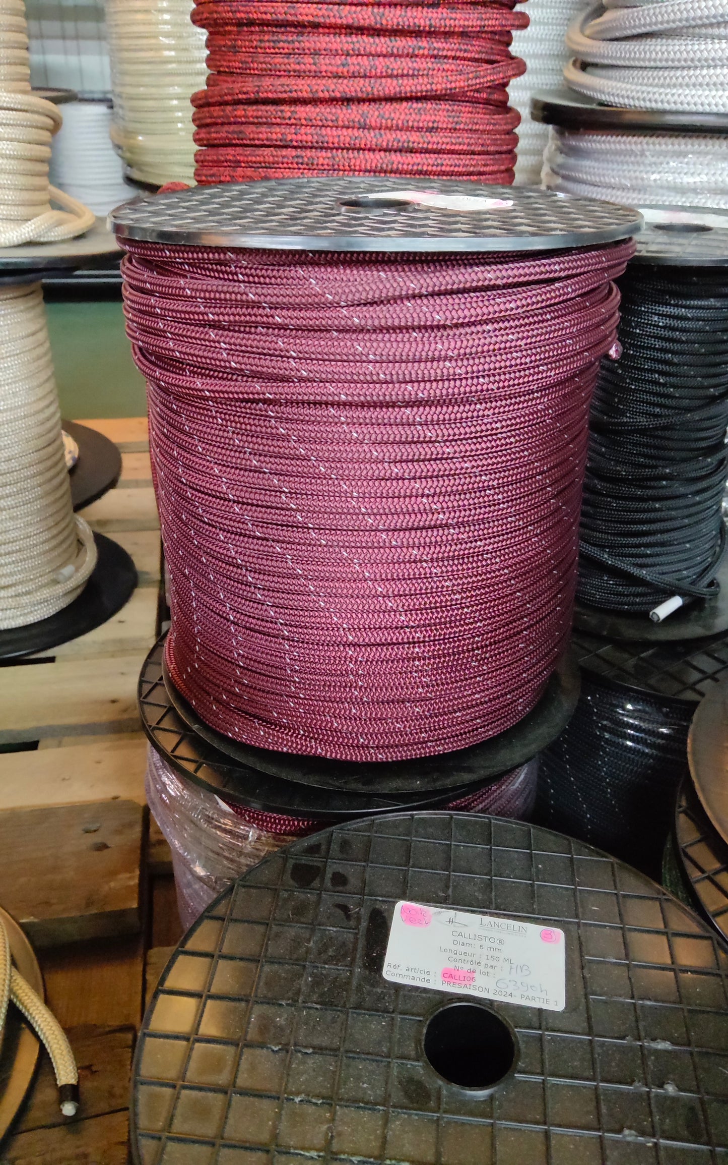 Cordage Callisto diamètre 06 bordeaux