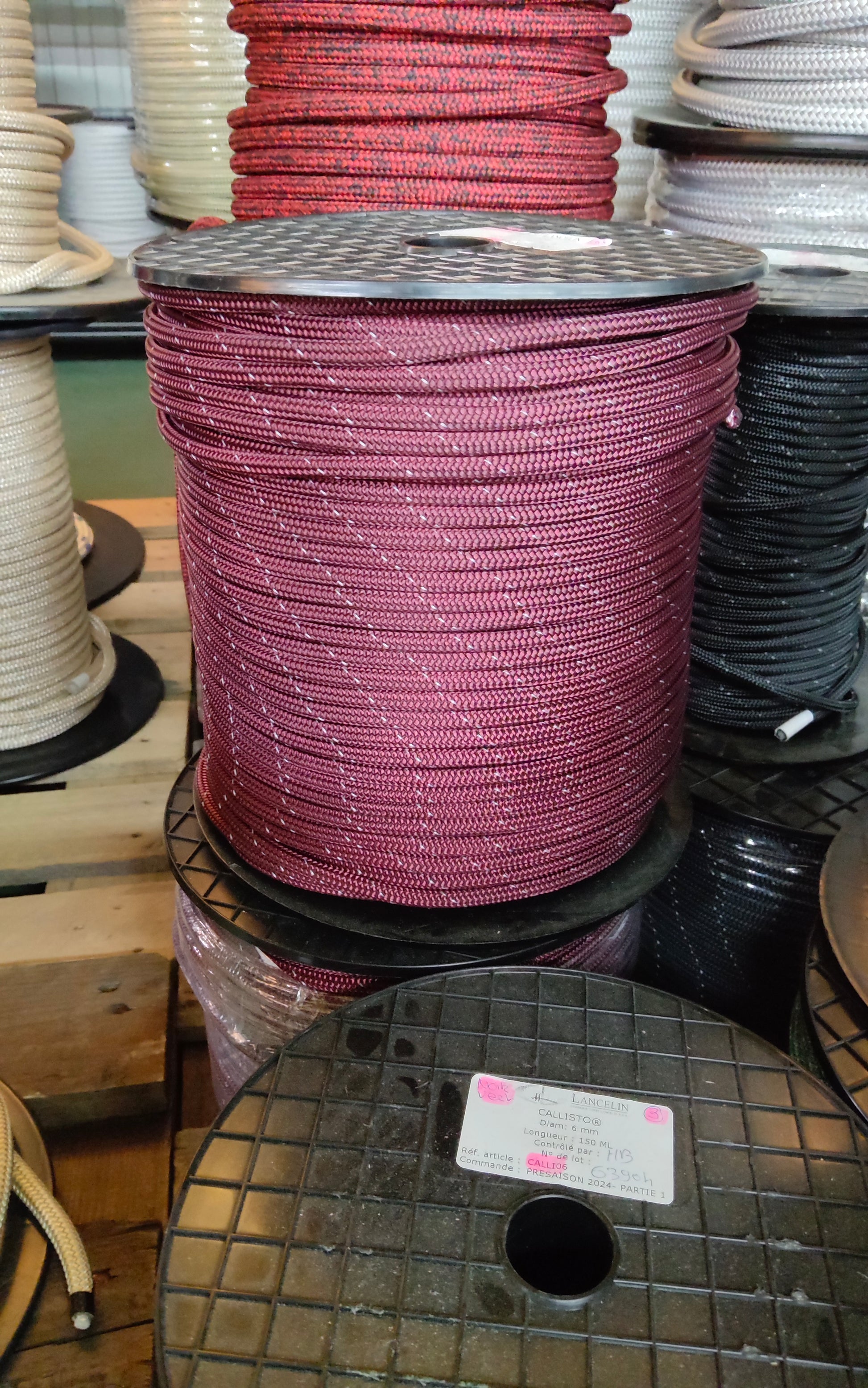 Cordage Callisto diamètre 06 bordeaux
