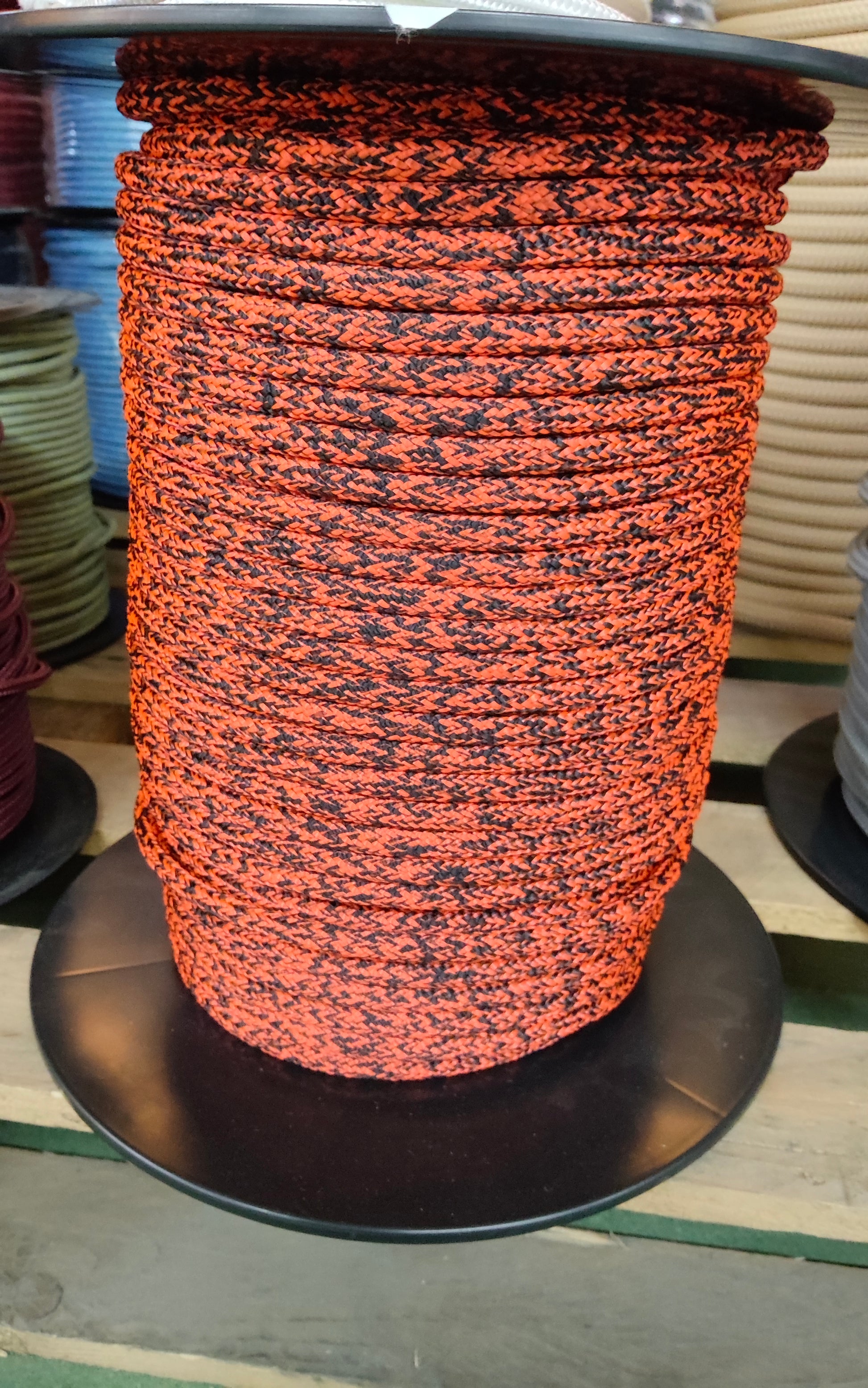 Cordage Callisto diamètre 08 noir orange