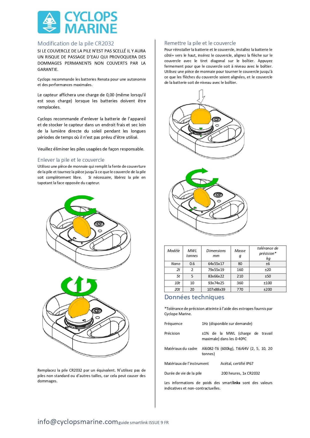 Capteur de charge Smartlink2 5T