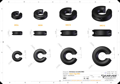 Open ring KR06-08-10-12