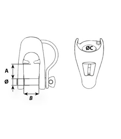 Wichard poulie MXEvo axe imperdable 10mm 11605