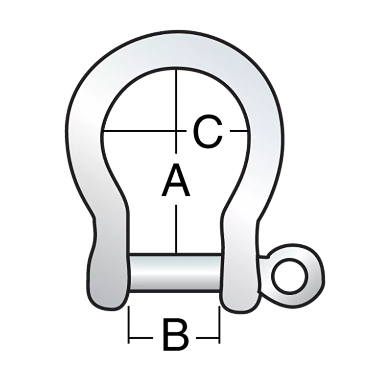 Manille lyre ⌀4 mm