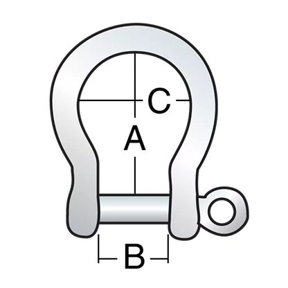 Manille lyre ⌀4 mm