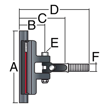 Embout tige filetée M12