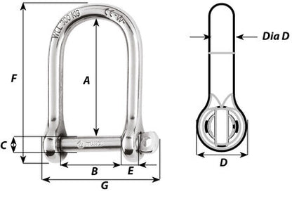 Manille autobloquante large
