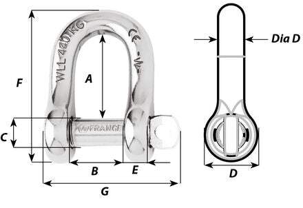 Manille imperdable droite