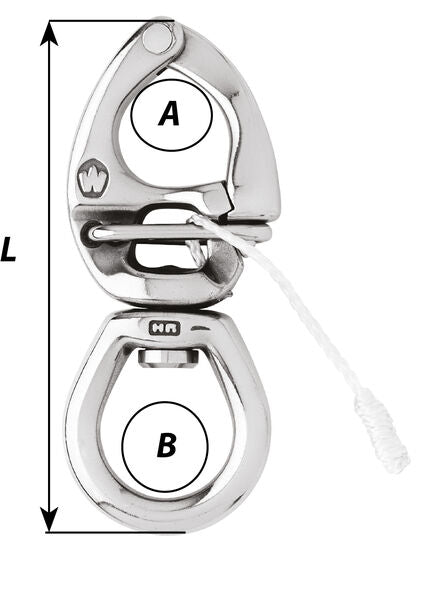 Mousqueton HR à ouverture sous charge - Grand oeil