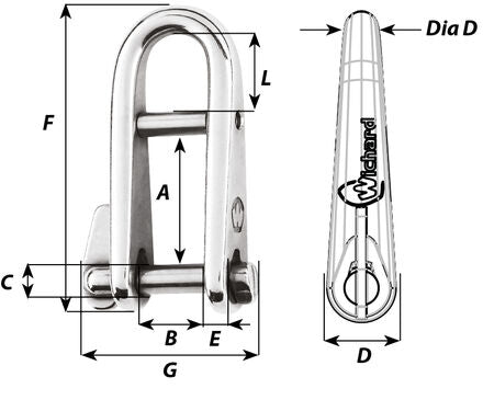 Manille HR rapide à barette